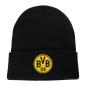 Preview: Borussia Dortmund BVB Logo Beanie schwarz